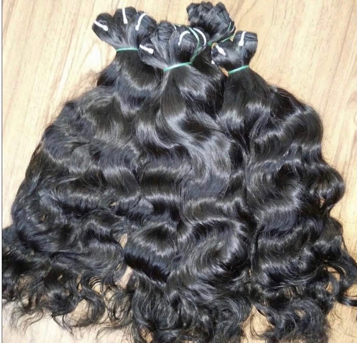 Raw Indian natural curly bundles