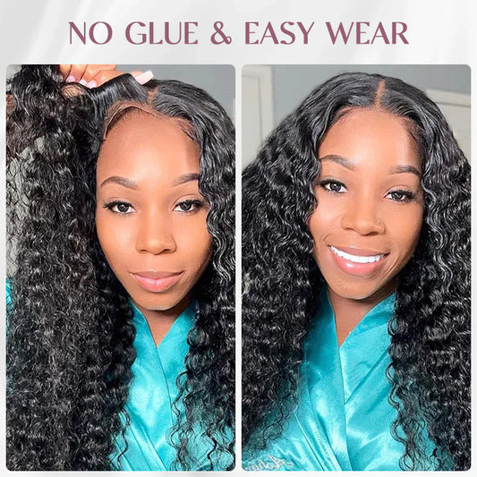 5x5 Deep Wave closure Wig HD Lace Wig Transparent Lace Wig