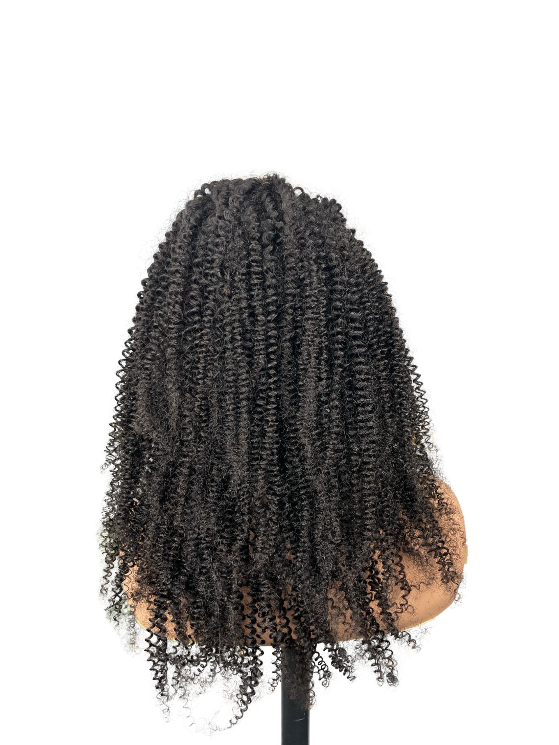 Kinky curly u part wig