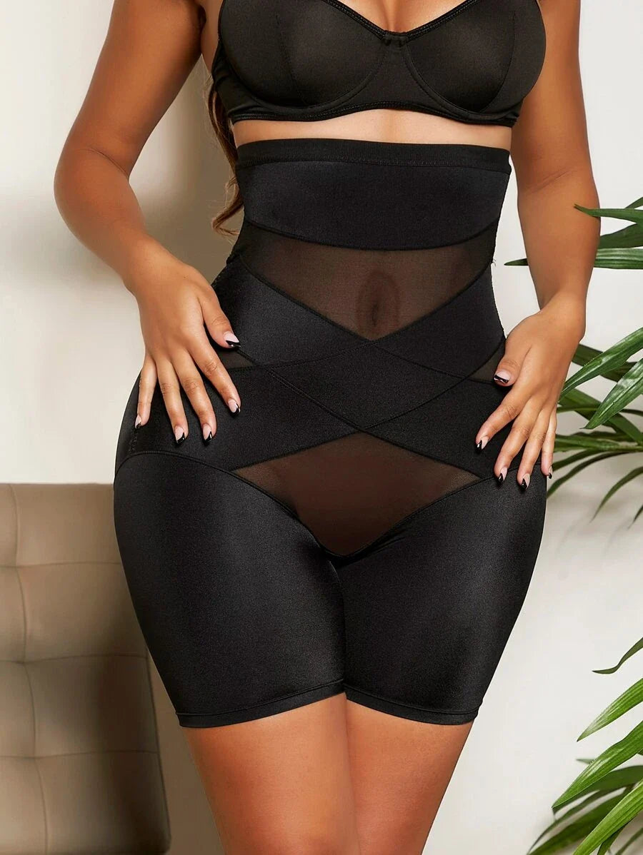 Curvy Mesh Shapewear Shorts